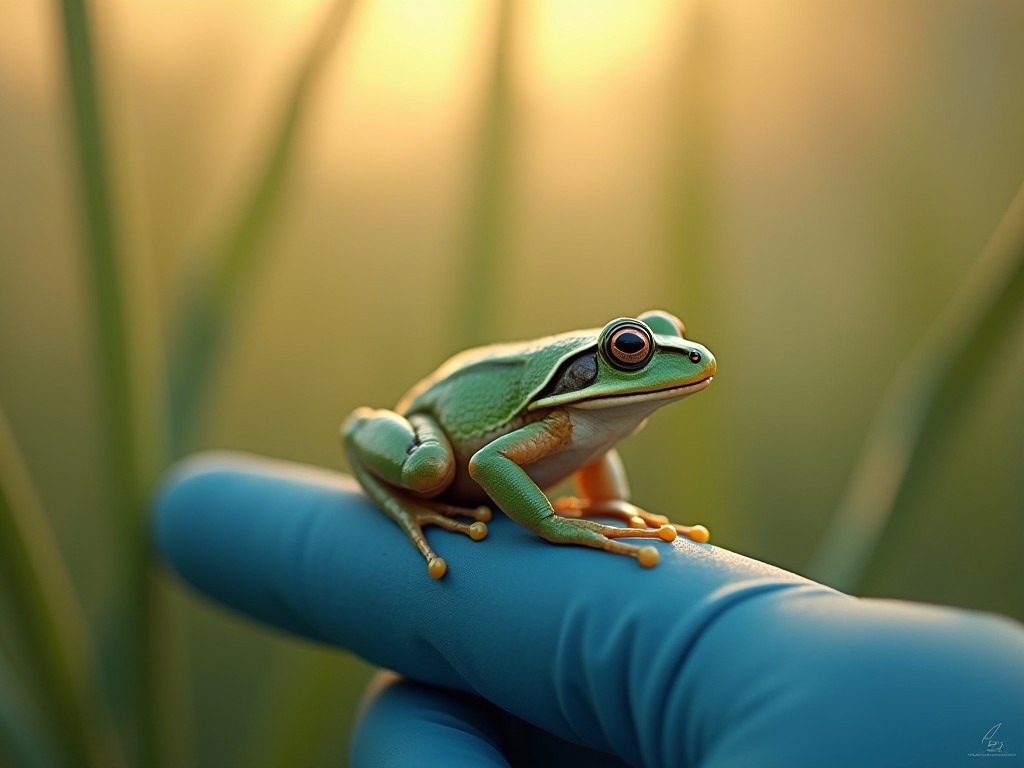 Ếch xanh vàng quý hiếm của Úc trở lại thiên nhiên nhờ những 'spa ếch' thần kỳ