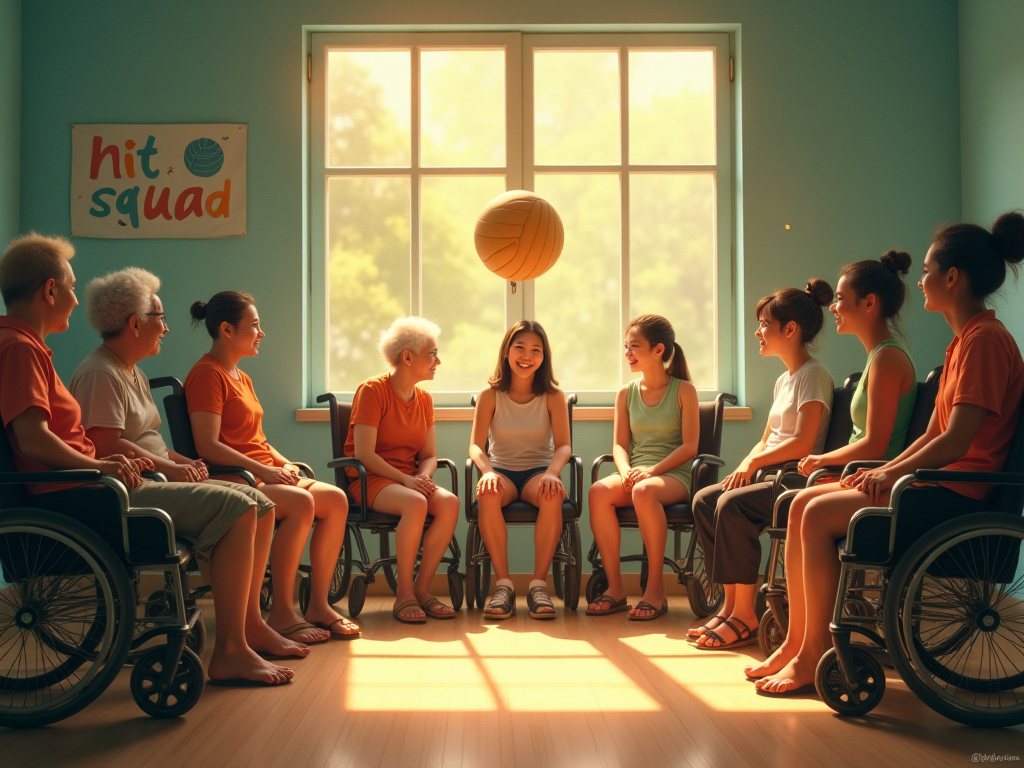 Bóng chuyền trên ghế: Cây cầu nối thế hệ giữa học sinh và người cao tuổi